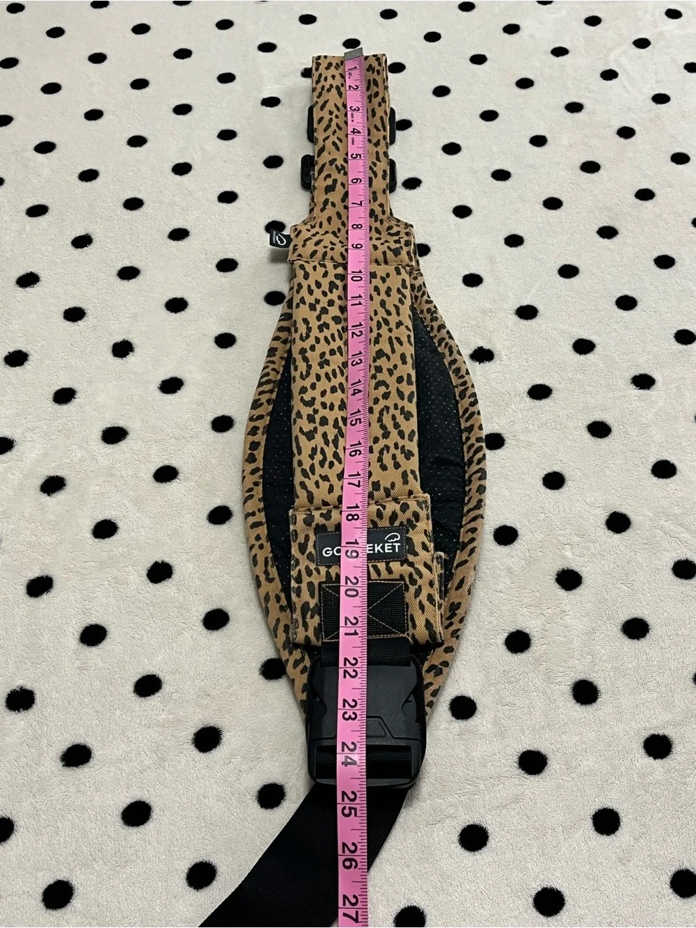GOOSEKET Toddler Sling Hip Carrier - Brown Leopard Print